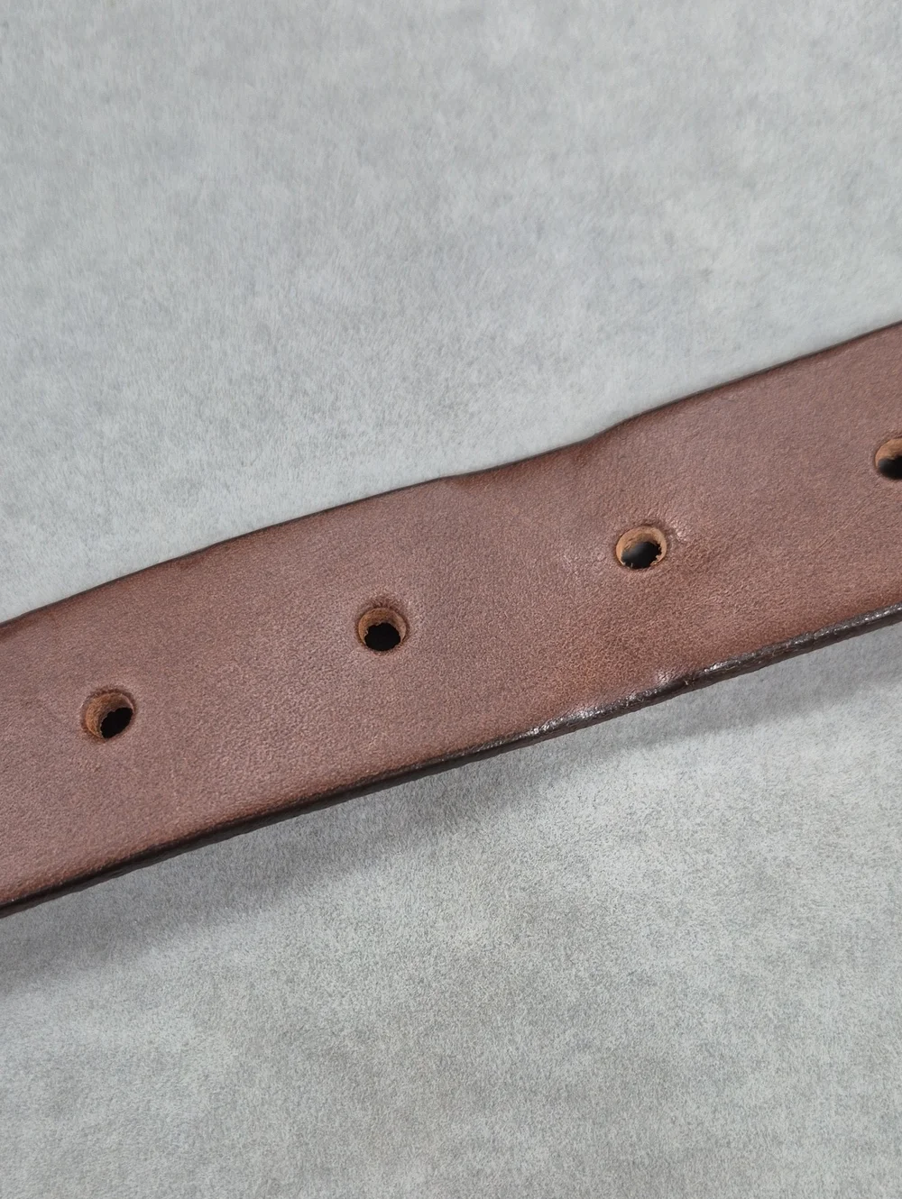 J Crew belt women's small brown Italian leather gold rounded buckle made in USA - Picture 14 of 14